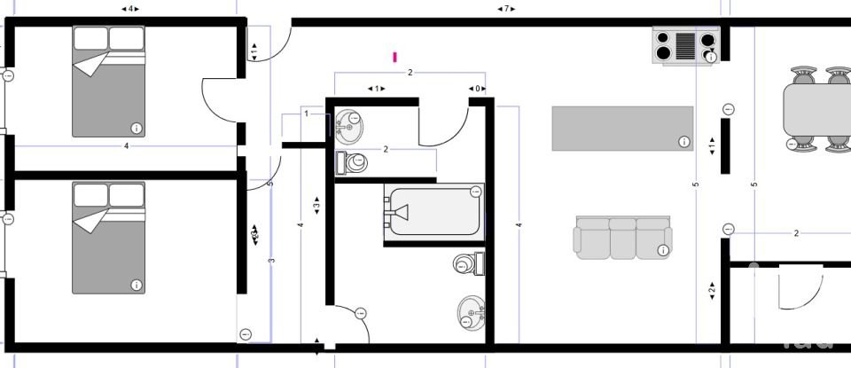 Appartement T2 à São Vicente de 74 m²