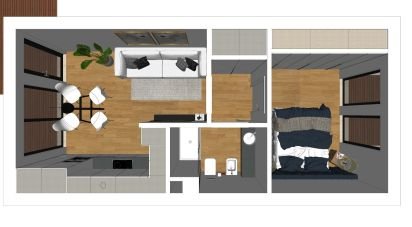 Apartamento T1 em Milagres de 42 m²