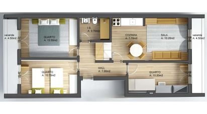 Apartamento T3 em Setúbal (São Julião, Nossa Senhora da Anunciada e Santa Maria da Graça) de 83 m²